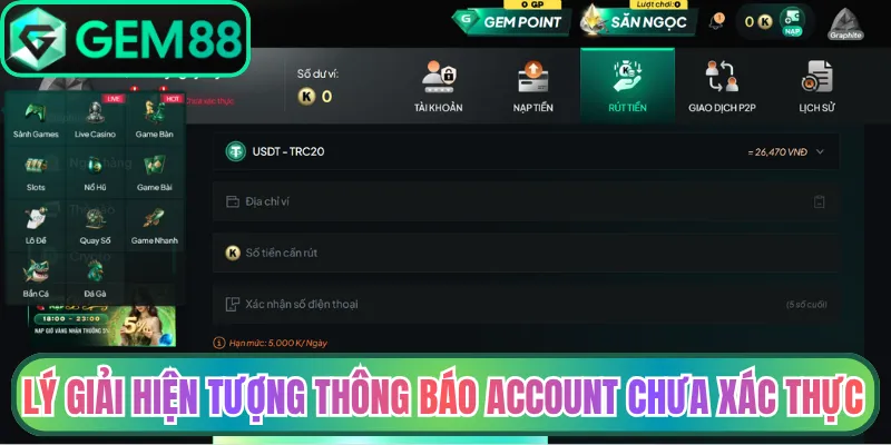 Lý giải hiện tượng thông báo account chưa xác thực